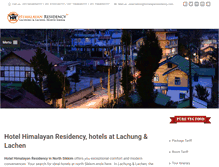 Tablet Screenshot of himalayanresidency.com